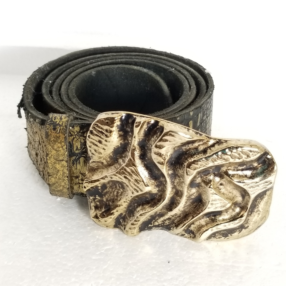 Antoniazzi Firenze Gold Blk Alligator Embossed XL